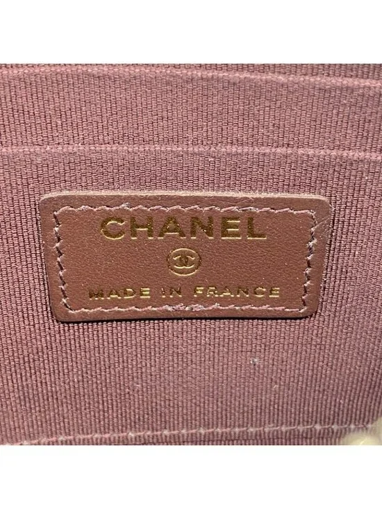 Chanel Wallet Quilted Caviar Leather Black Champagne Gold - Picture 4 of 9